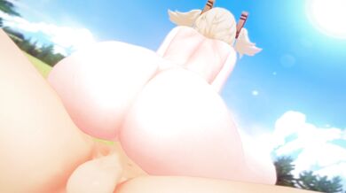 Hot stepmother Burnice White gets her ass pounded in public by two young men