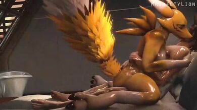 Renamon Takes on Mr Safety Lions Human Male, Caught on Camera!