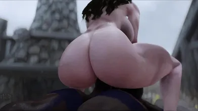 Three Curvaceous Harlots and a Mysterious Futanari