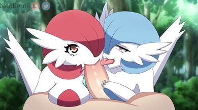 Watch as a Gardevoir uses her two girlfriends to bring you pleasure beyond your wildest dreams!