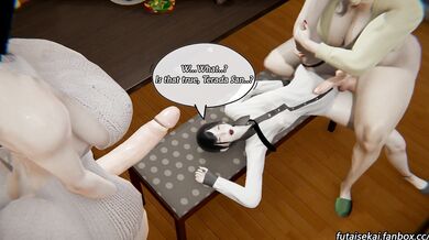 Milf Futas Gets Groped by Rikas Son in Front of His Mom