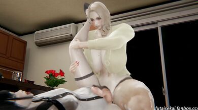 Milf Futas Gets Groped by Rikas Son in Front of His Mom