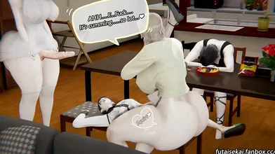 Milf Futas Gets Groped by Rikas Son in Front of His Mom