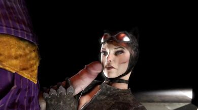 Batman and Joker Blowjob Duo - Kinky Detectives in Love