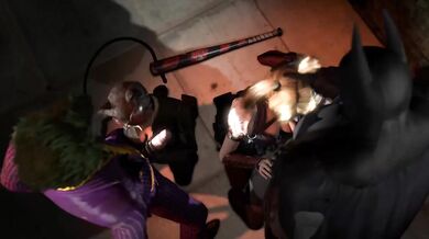 Batman and Joker Blowjob Duo - Kinky Detectives in Love