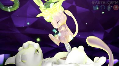 The hottest feline Mewtwo along with the sexy Tera and Raid team up for a steamy good ending in Aetrixs SFW universe