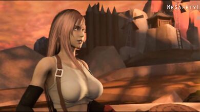 Red and Tifa go on a hot date with the hunky Mr Lion, but it turns out that XIII is also tagging along!