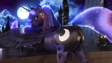 The Veiled Moon rises, revealing Princess Luna (naked) in all her glory!