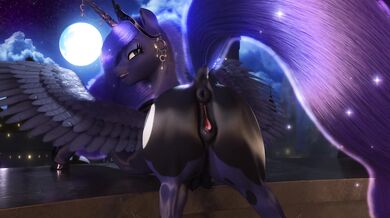 The Veiled Moon rises, revealing Princess Luna (naked) in all her glory!