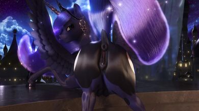 The Veiled Moon rises, revealing Princess Luna (naked) in all her glory!