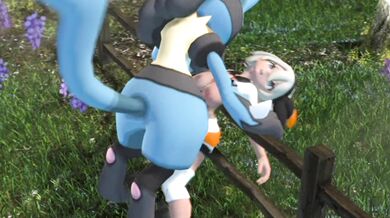 Beatrice experiences a wild Lucario [Gurochanop]