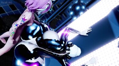 Watch the sexy Nyakumi getting pounded by her lover in the future!