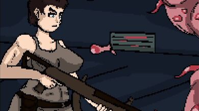 You are a beautiful young woman exploring a haunted mansion when suddenly the walls start closing in on you!