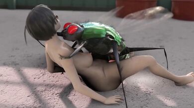 Mystical Lake House: Curvy Glasses Girl Banged by Magical Insectoid (Regular Version)