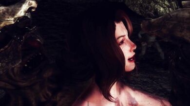 Watch the sexy sorceress Ysolda cast spells on a gang of monsters in Skyrim, as they engage in a massive orgy of monstrous proportions