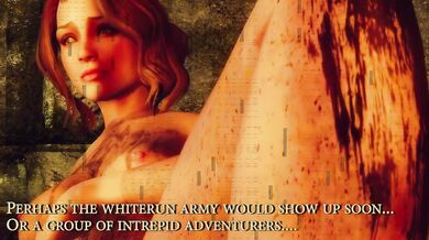 Watch the sexy sorceress Ysolda cast spells on a gang of monsters in Skyrim, as they engage in a massive orgy of monstrous proportions