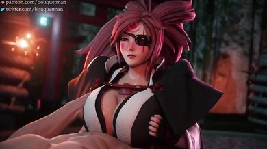 Watch Baiken from the Makoto Shinkai films in a compilation of her best naughty scenes