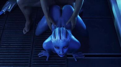 Watch Liara fuck the doggy with her hot Tomogani body in this hentai porn video!