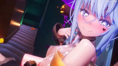 Crazy Group Sex with Aqua Witches at a Halloween Party