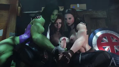 The Super Futa Fighters: An Animated Compilation of Nylon-clad Female Futa Superheroes!