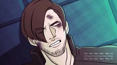 Resident Evil Vendetta - Glenn Arias and Leon S Kennedy, a fiery encounter