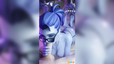 Reworded: A wife takes a blowjob from Overwatchs Widowmaker