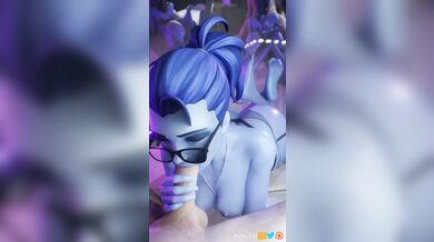 Reworded: A wife takes a blowjob from Overwatchs Widowmaker