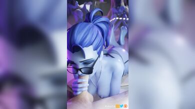 Reworded: A wife takes a blowjob from Overwatchs Widowmaker