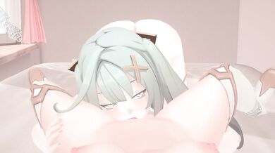 The Sweet Taste of Lumine Nayanaris Pussy as Faruzan Licks it Clean