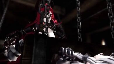 Watch this hot Futa Demon ravish the helpless little Femboy in this intense hentai video!