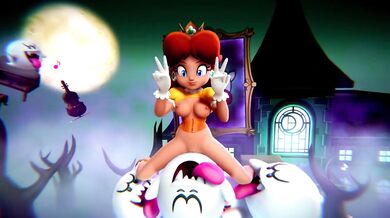 Peach & Daisy Caught By Ghosts [On Model3d]