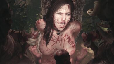 Yennefer and Nekker engage in a hot bukkake scene, body writing their names with cum on each others bodies Introducing Zmsfm!!