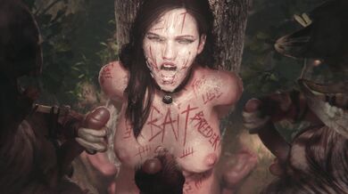 Yennefer and Nekker engage in a hot bukkake scene, body writing their names with cum on each others bodies Introducing Zmsfm!!