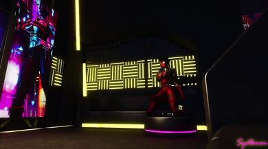 Enter Erana, cyber-punk princess with her horse dick