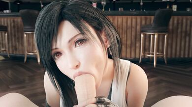 Tifa from Final Fantasy gets a blowjob in 4K Ultra HD quality