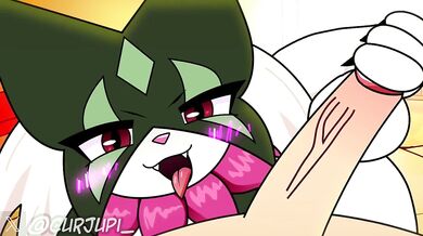 Meowscarada wants to get down and dirty with the D-cup Curjupi!
