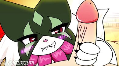 Meowscarada wants to get down and dirty with the D-cup Curjupi!