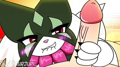 Meowscarada wants to get down and dirty with the D-cup Curjupi!