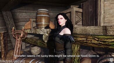 Watch Yennefer, the famous sorceress from The Witcher, drown in a sea of wishes that are granted by her own hands!