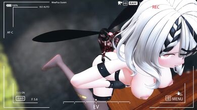 A young anime girl explores her sexuality by fucking a horse and insects in the forest