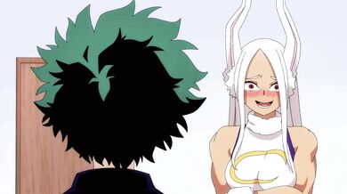 Miriko, the dominating heroine, mercilessly takes advantage of Izuku Midoriyas innocence and vulnerability in a rough and humiliating hentai session