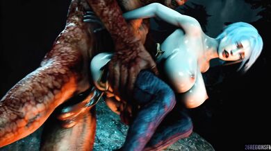 Valentine vs Red Demon in 26-Region SFMLaunch the hentai porn film