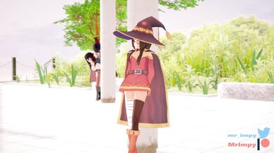 Yunyun leaves Megumin waiting while getting fucked by Mr Impy in Konosuba 2: The Crimson Demons