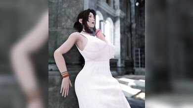 Aerith Grows 3 Cup Size, (milky girls)