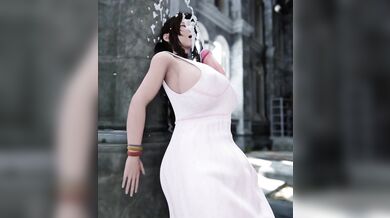 Aerith Grows 3 Cup Size, (milky girls)