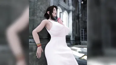 Aerith Grows 3 Cup Size, (milky girls)