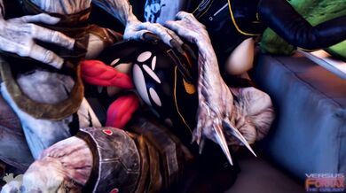 Miranda faces off against an entire galaxy of horny aliens led by Lord Aardvark in this 4k ultra-high definition hentai porn video