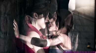 Jill and Claire kissing - Kamadeva SFM
