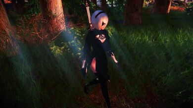 Female alien creature with tentacles and a wide open pussy, gets aroused as she lays eggs inside her partners hot mouth