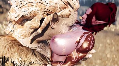 The Giant Elfs Futa Futanari Fuckfest with the Curvy Dark-Skinned Mage